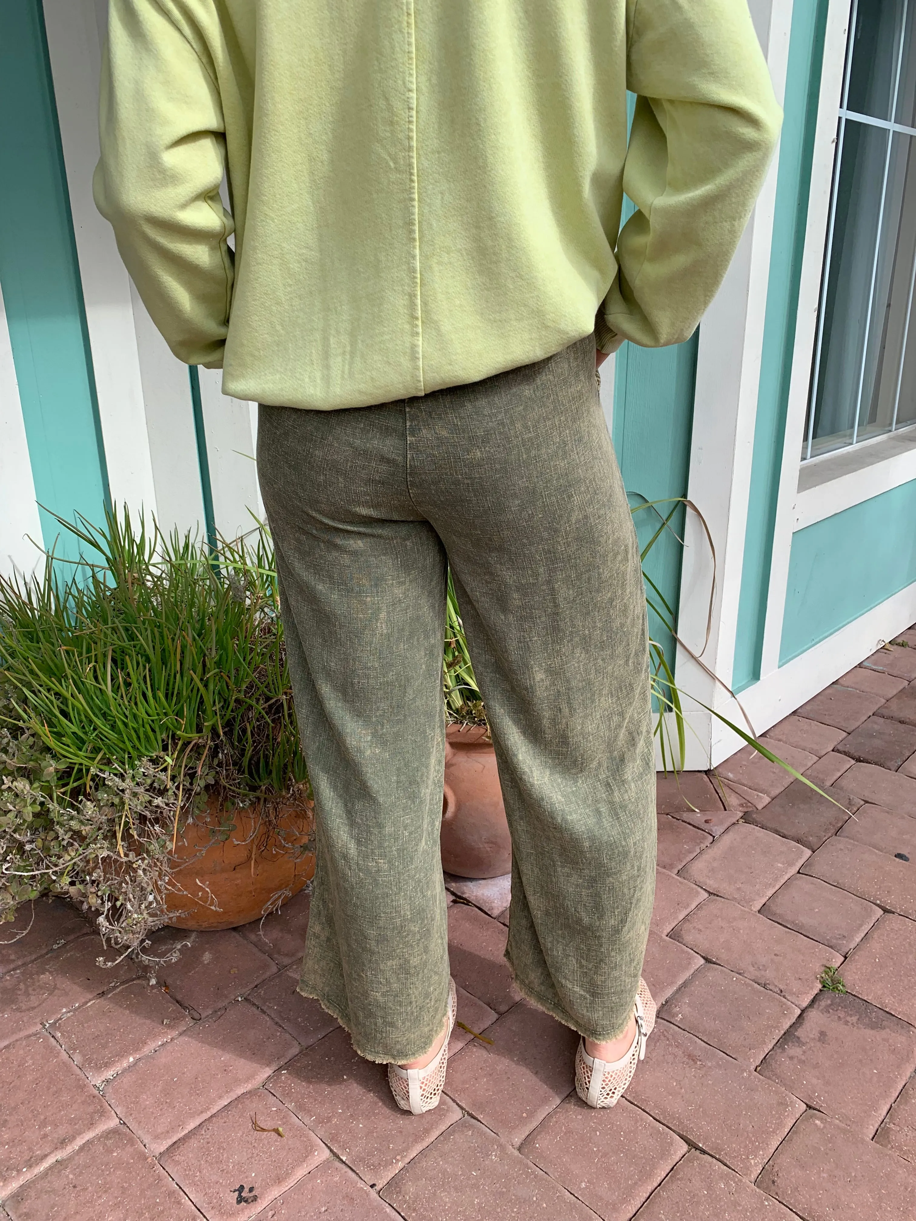 AFTERNOON MIMOSA LINEN PANTS