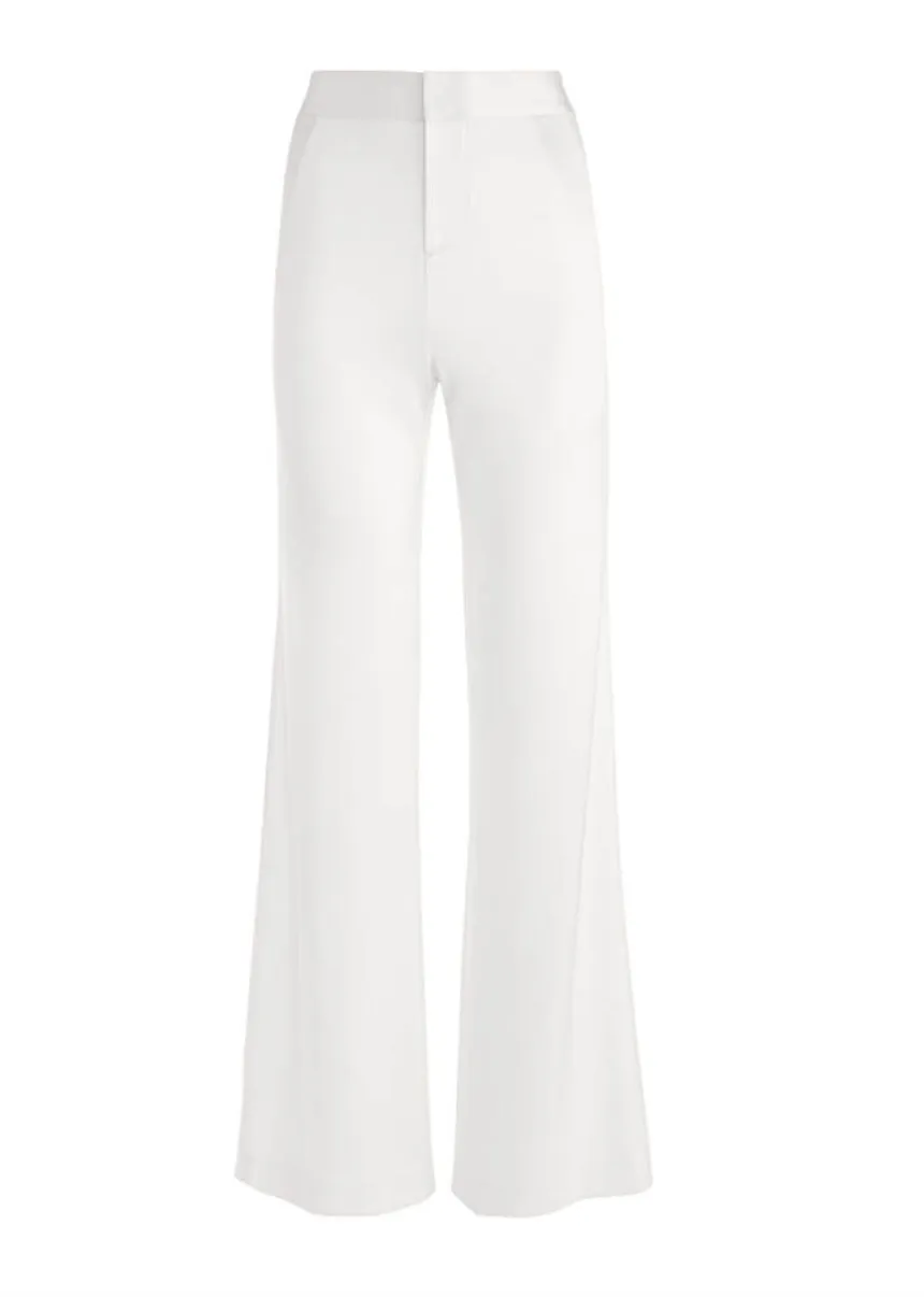 Alice   Olivia Deanna High Waisted Pant Ecru