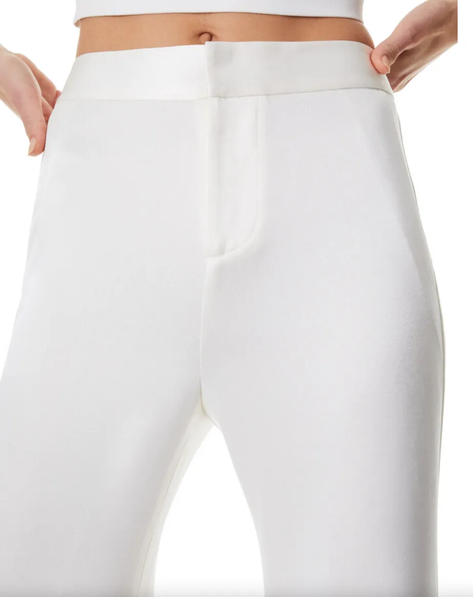 Alice   Olivia Deanna High Waisted Pant Ecru