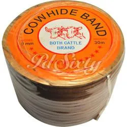 B110 - ROLLED OAK LEATHER BELT 11/32 " (9 MM)x 100