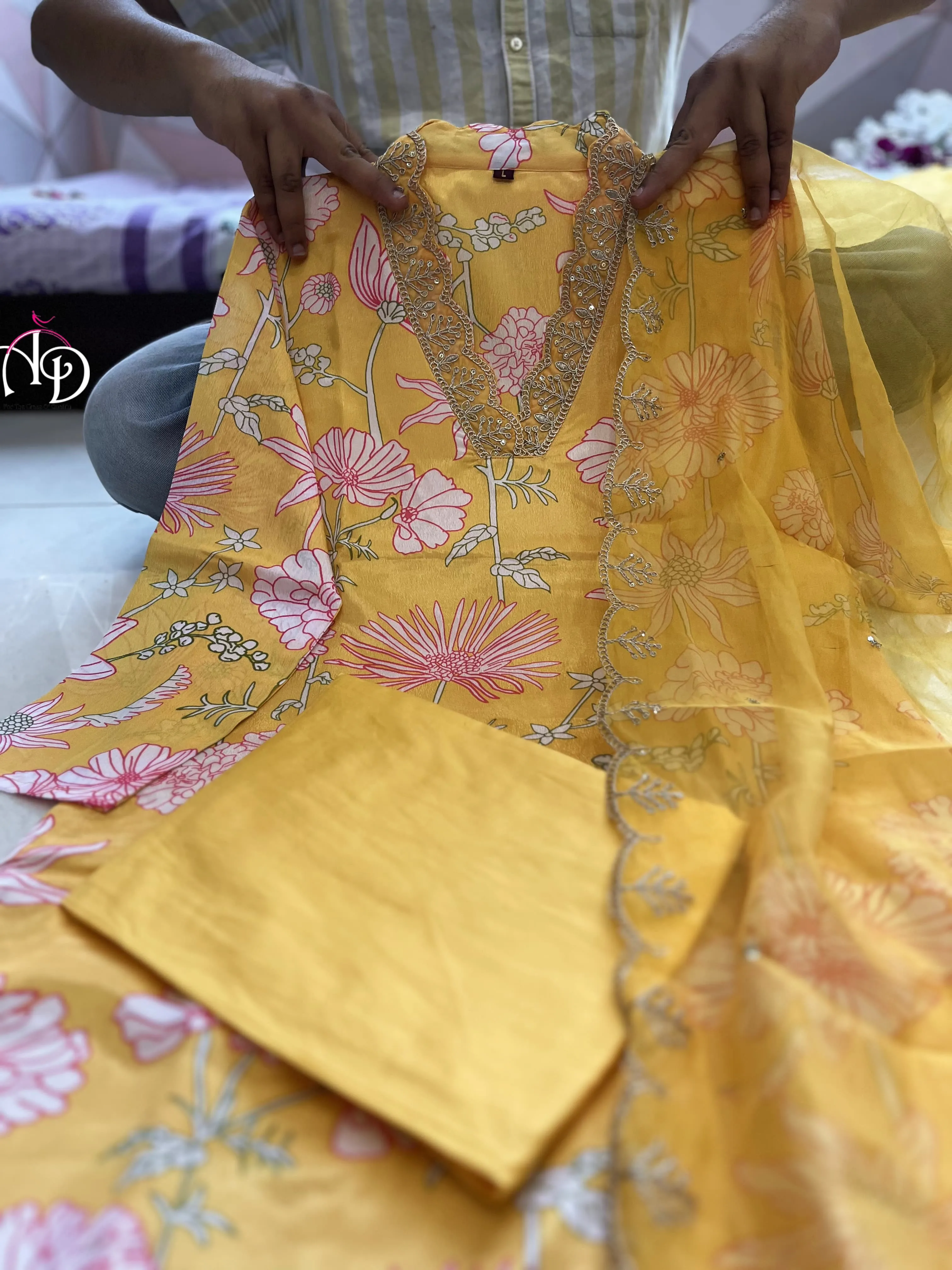 Beautiful Designer Summer Special Orgenza Suit Salwar Suit