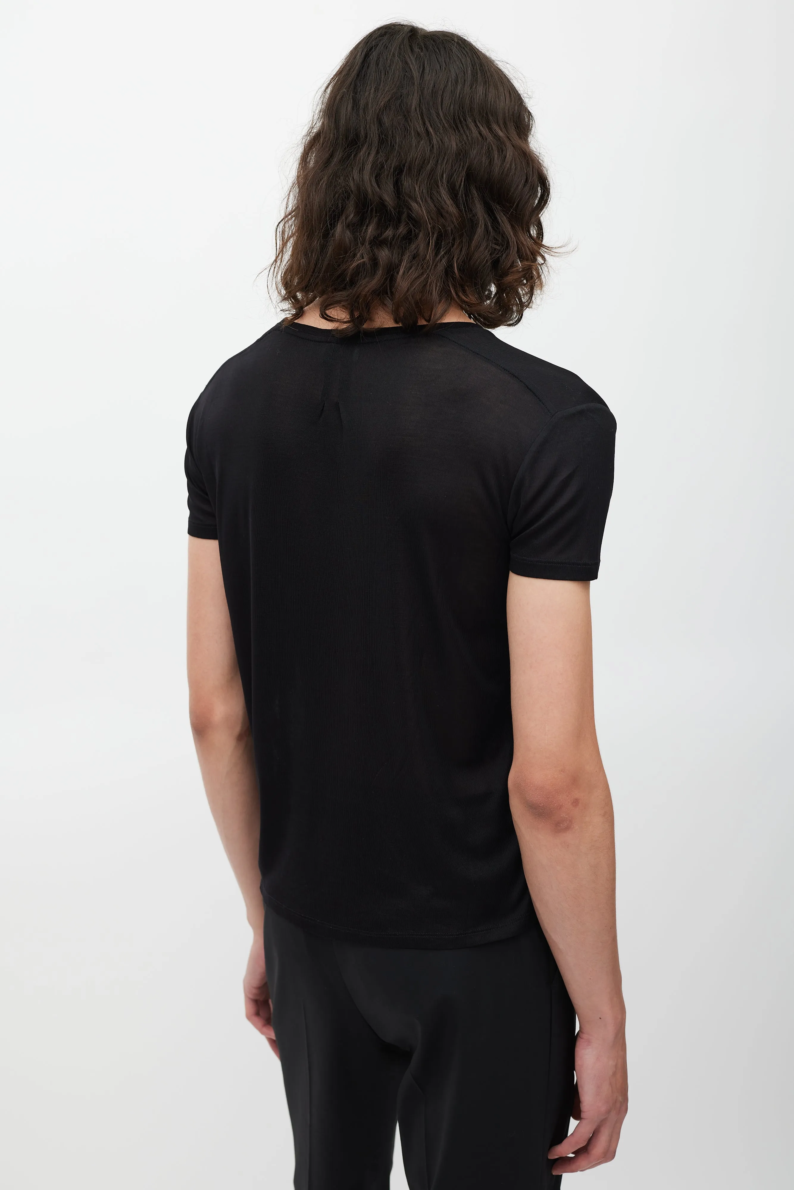 Black Silk Shirt