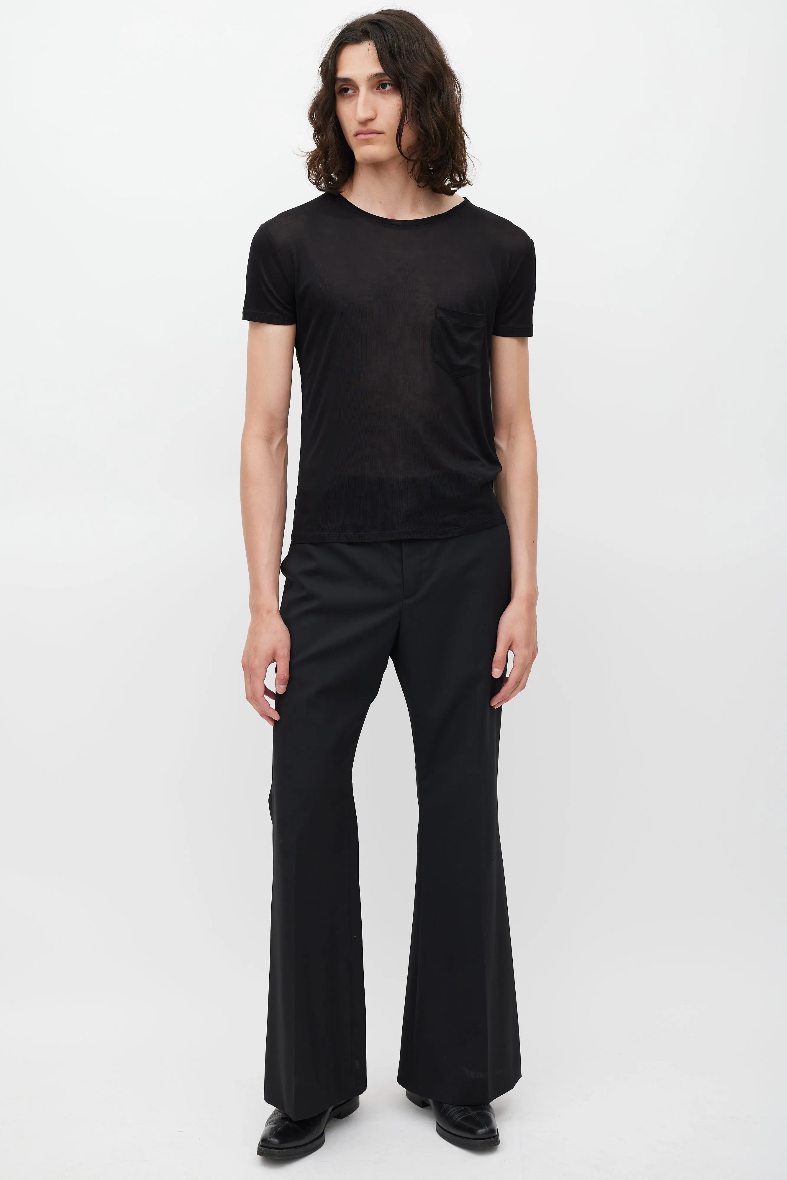 Black Silk Shirt