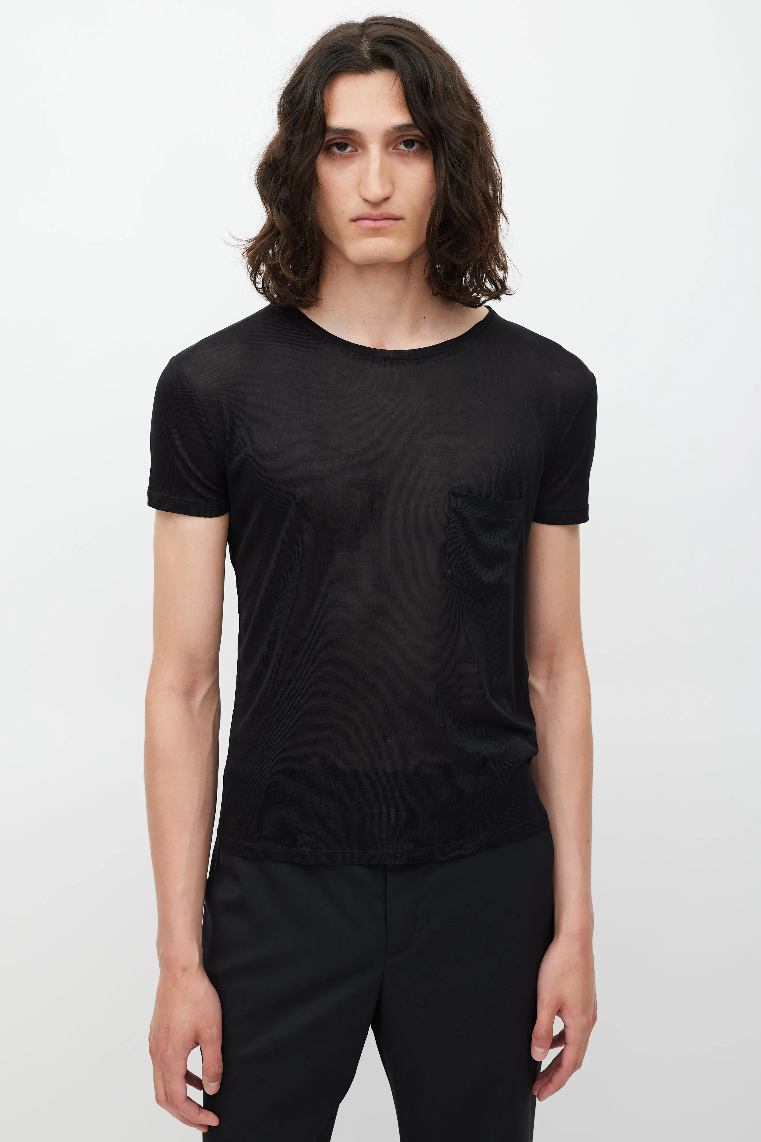 Black Silk Shirt