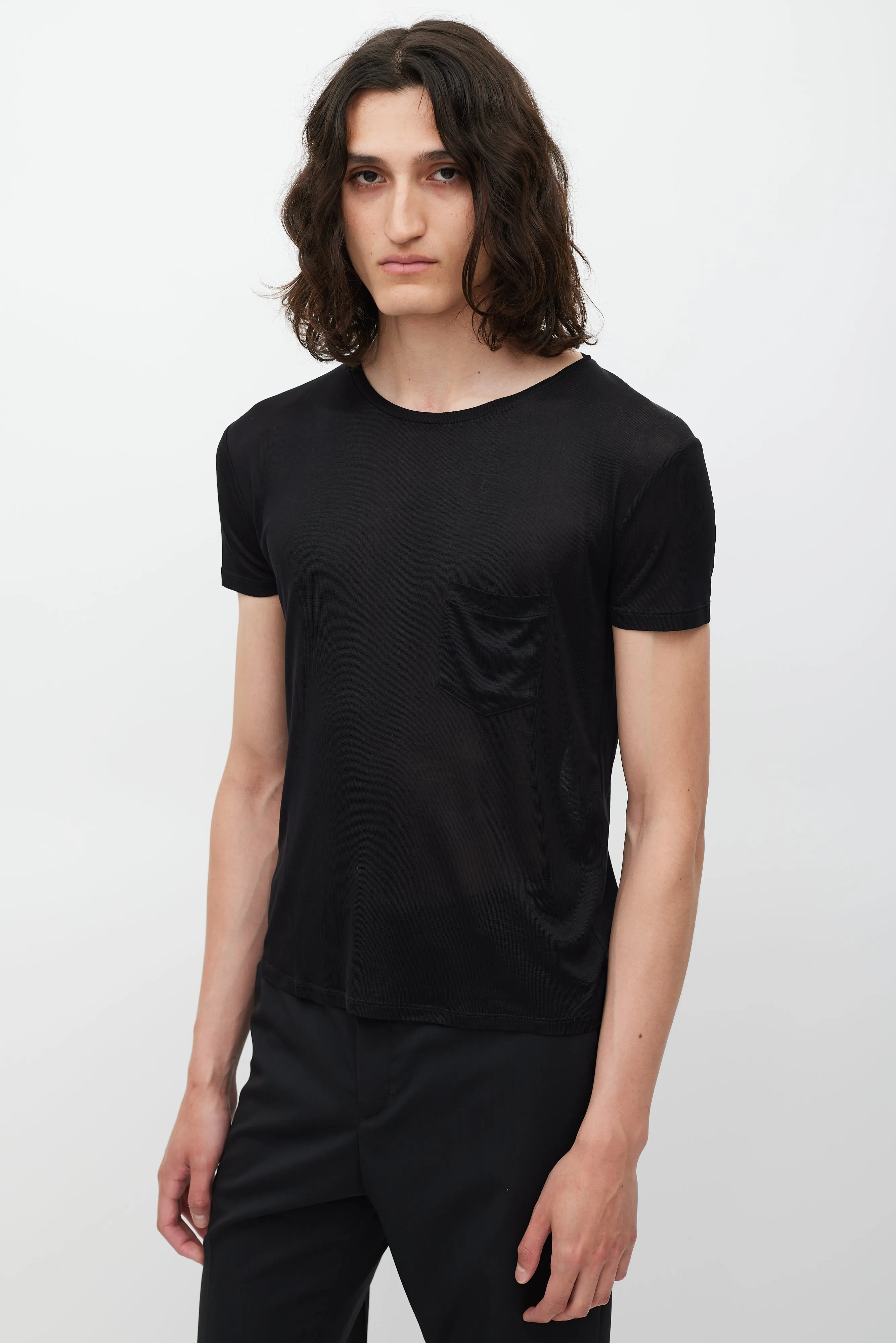 Black Silk Shirt