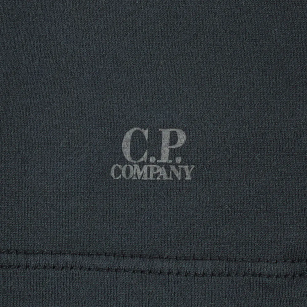 C.P. Company Button Up Logo Print T-Shirt