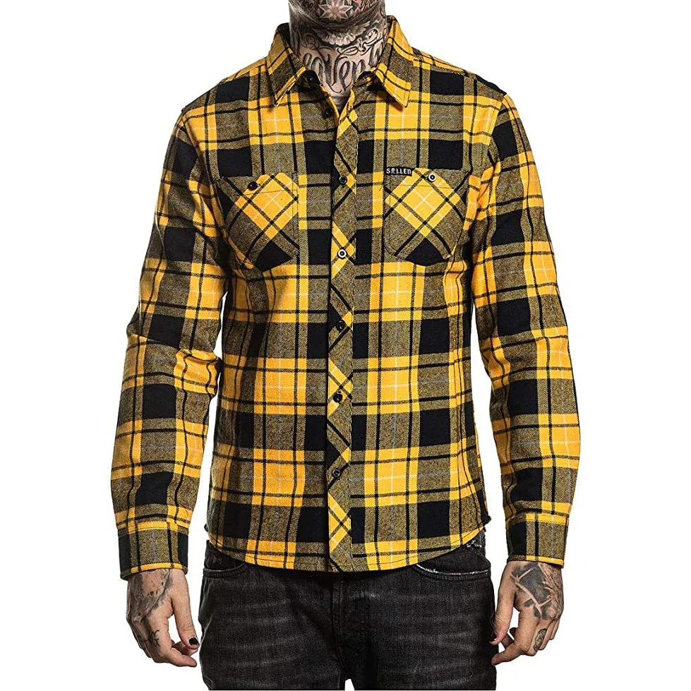Dirty Melon Flannel Button Up Long Sleeve Shirt