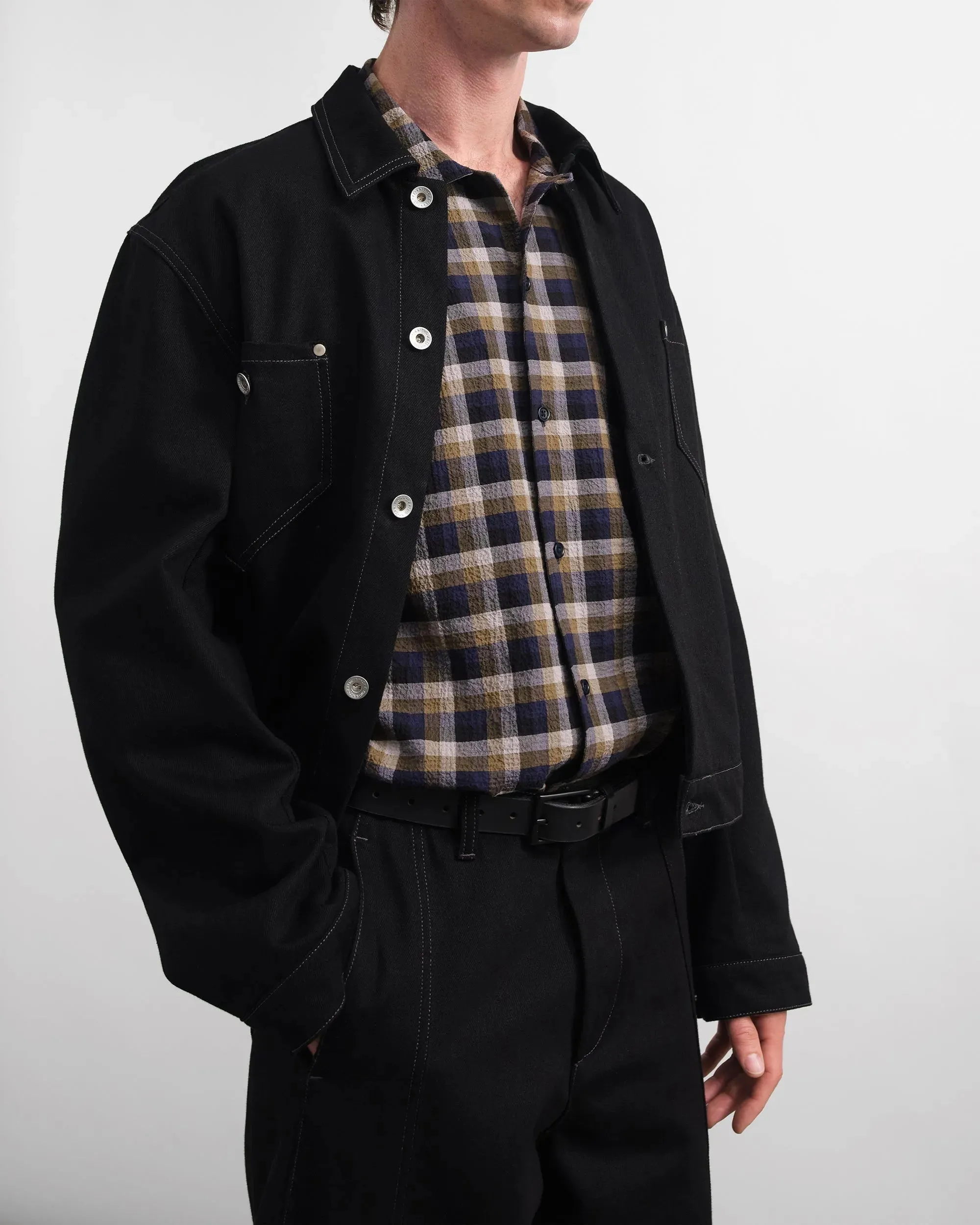 Displaced Seam Jean - Black