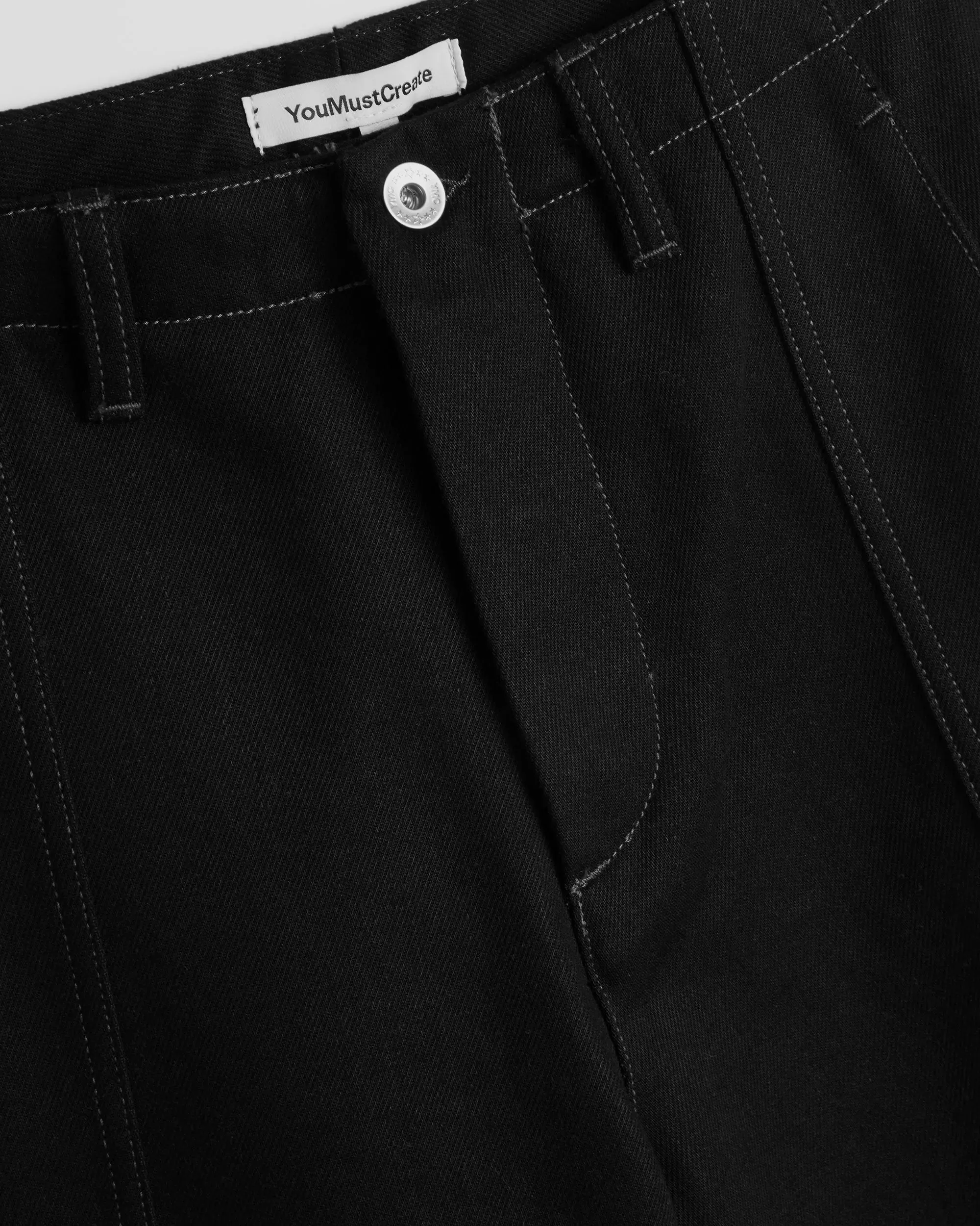 Displaced Seam Jean - Black
