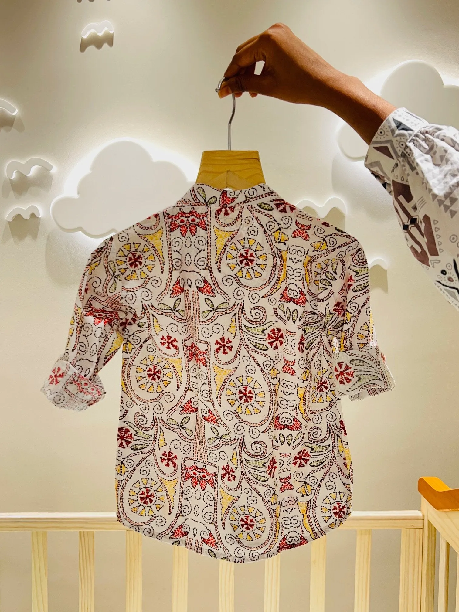Fareto Baby And Kids 100% Cotton Bushirts (Pack Of 3)