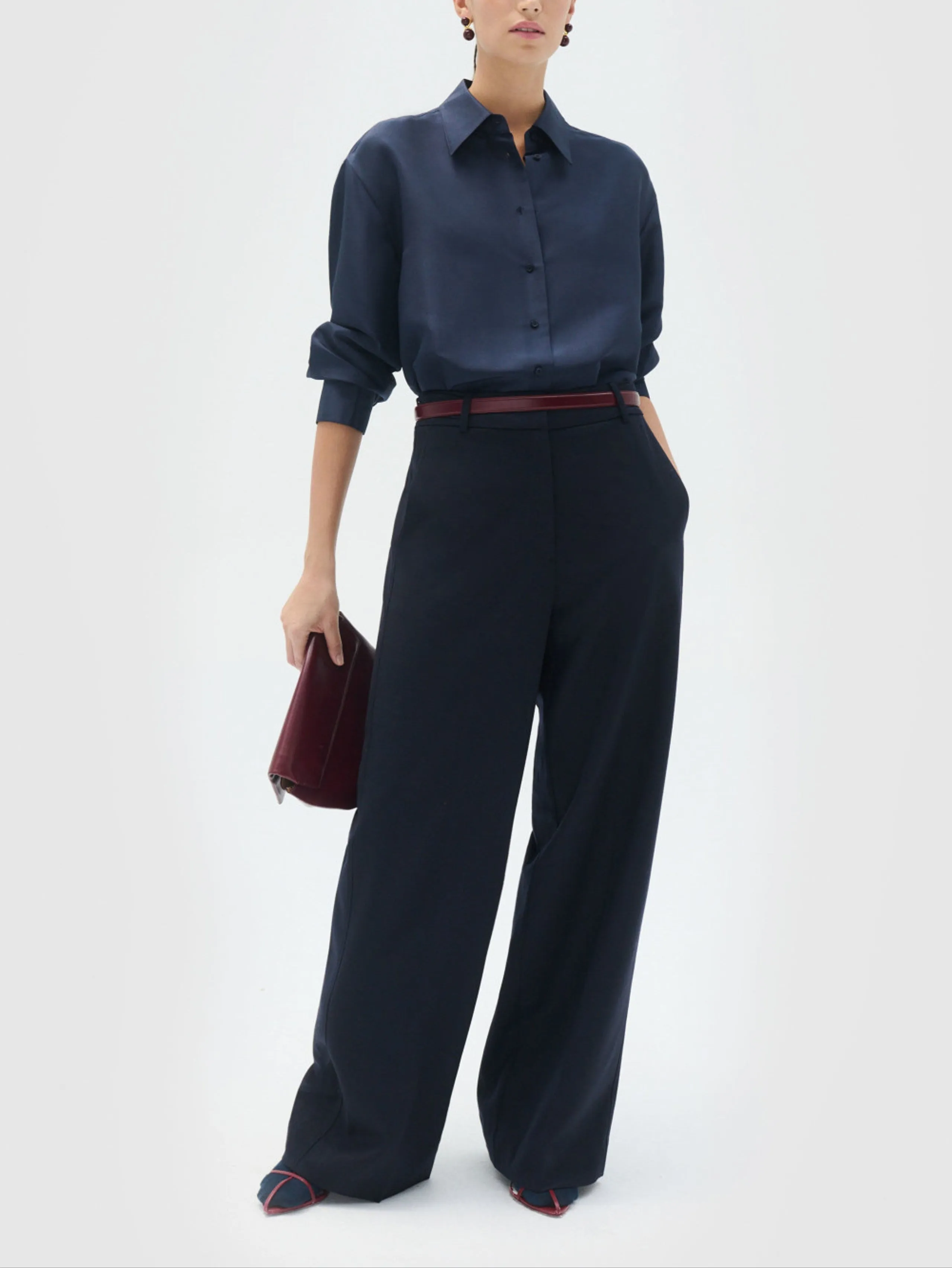 Flat Front Pant in North Sea
