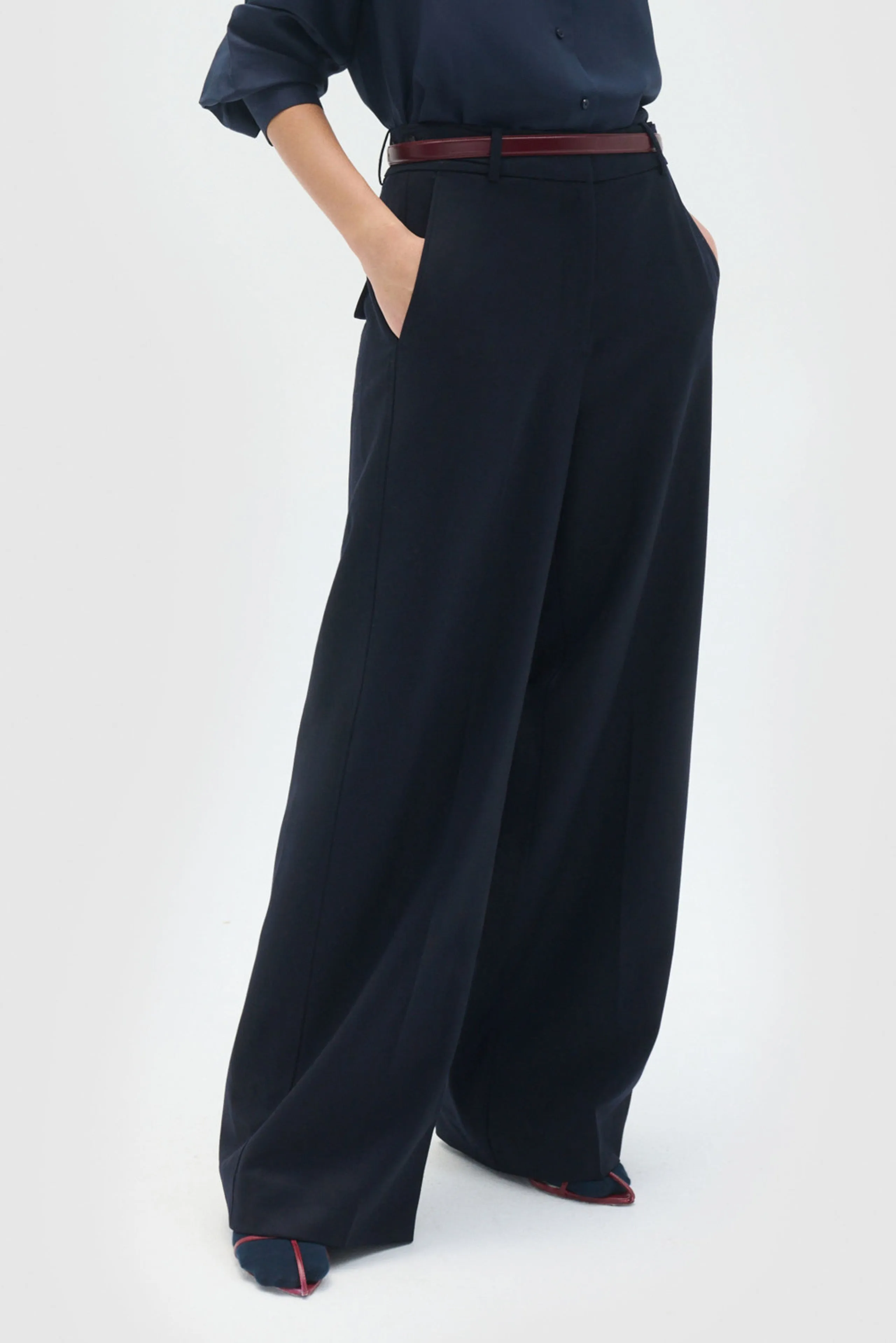 Flat Front Pant in North Sea