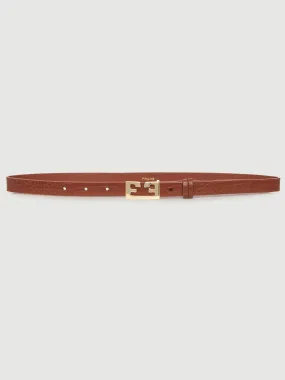 Frame Le Double F Belt - Brandy Croco