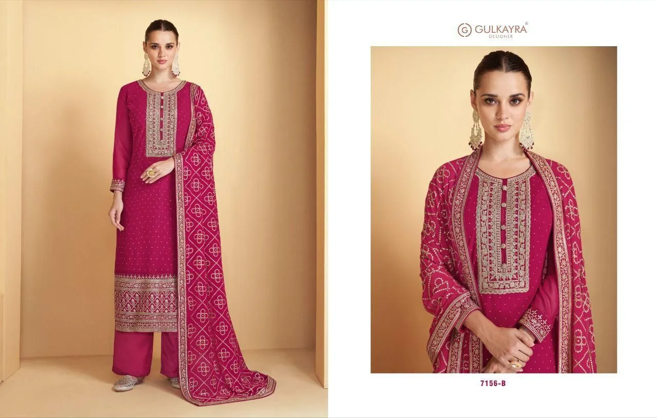 GULKAYRA DESIGNER AMISHA 7156 SERIES SUIT