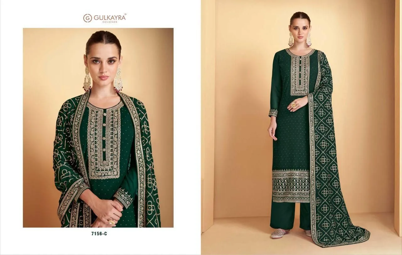 GULKAYRA DESIGNER AMISHA 7156 SERIES SUIT