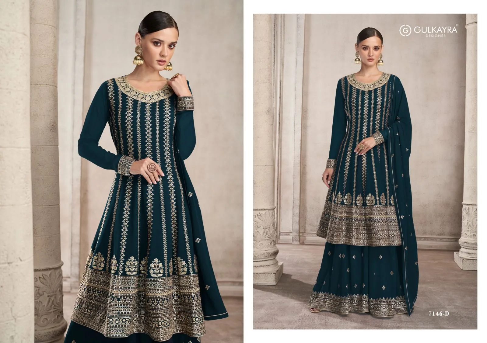 GULKAYRA DESIGNER FORAM 7146 COLOUR SERIES SUIT