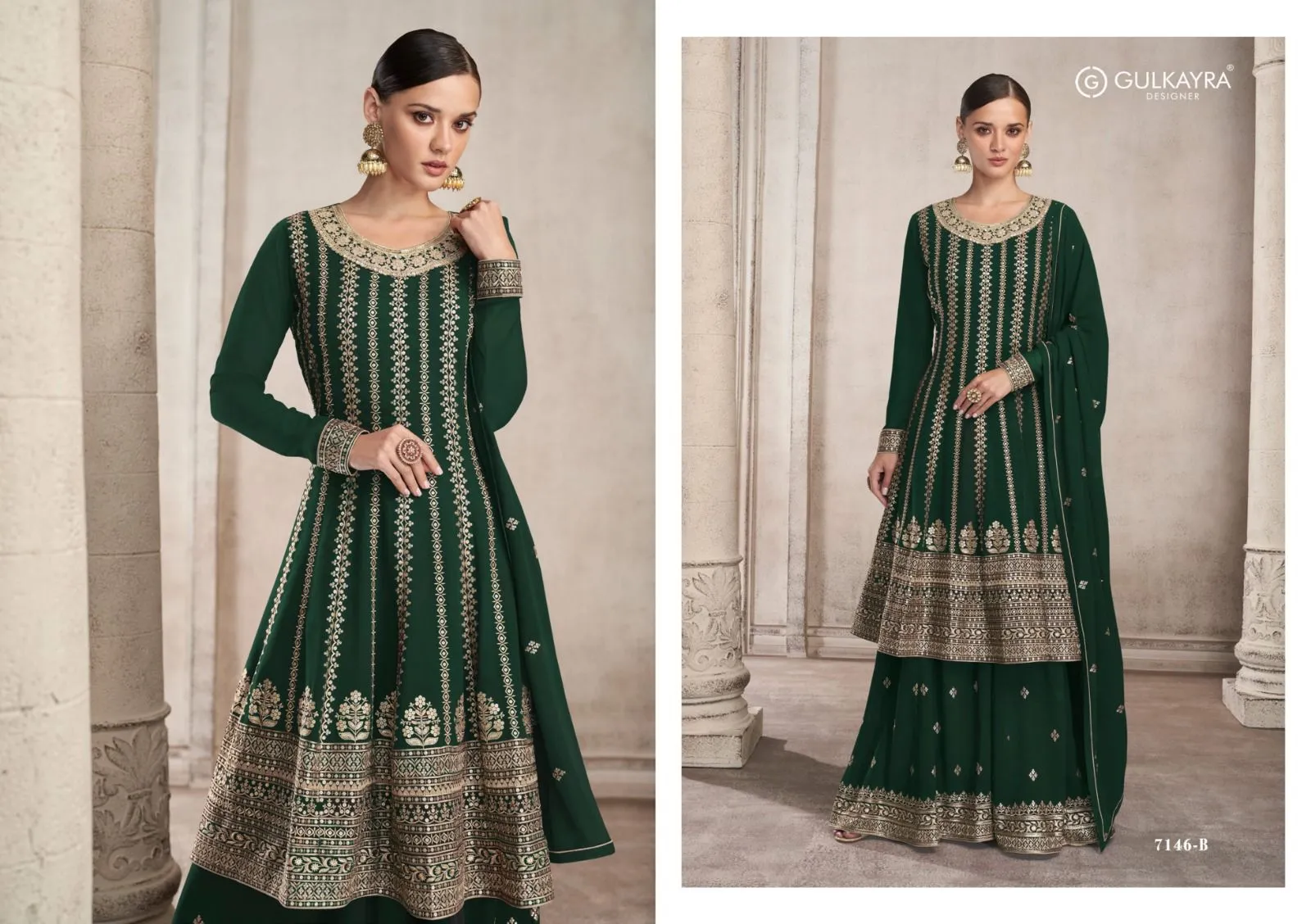 GULKAYRA DESIGNER FORAM 7146 COLOUR SERIES SUIT