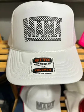 MAMA Checked Trucker Hat