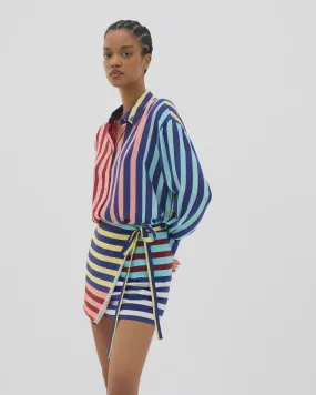 Muma World Striped Oversized Shirt in Stripe