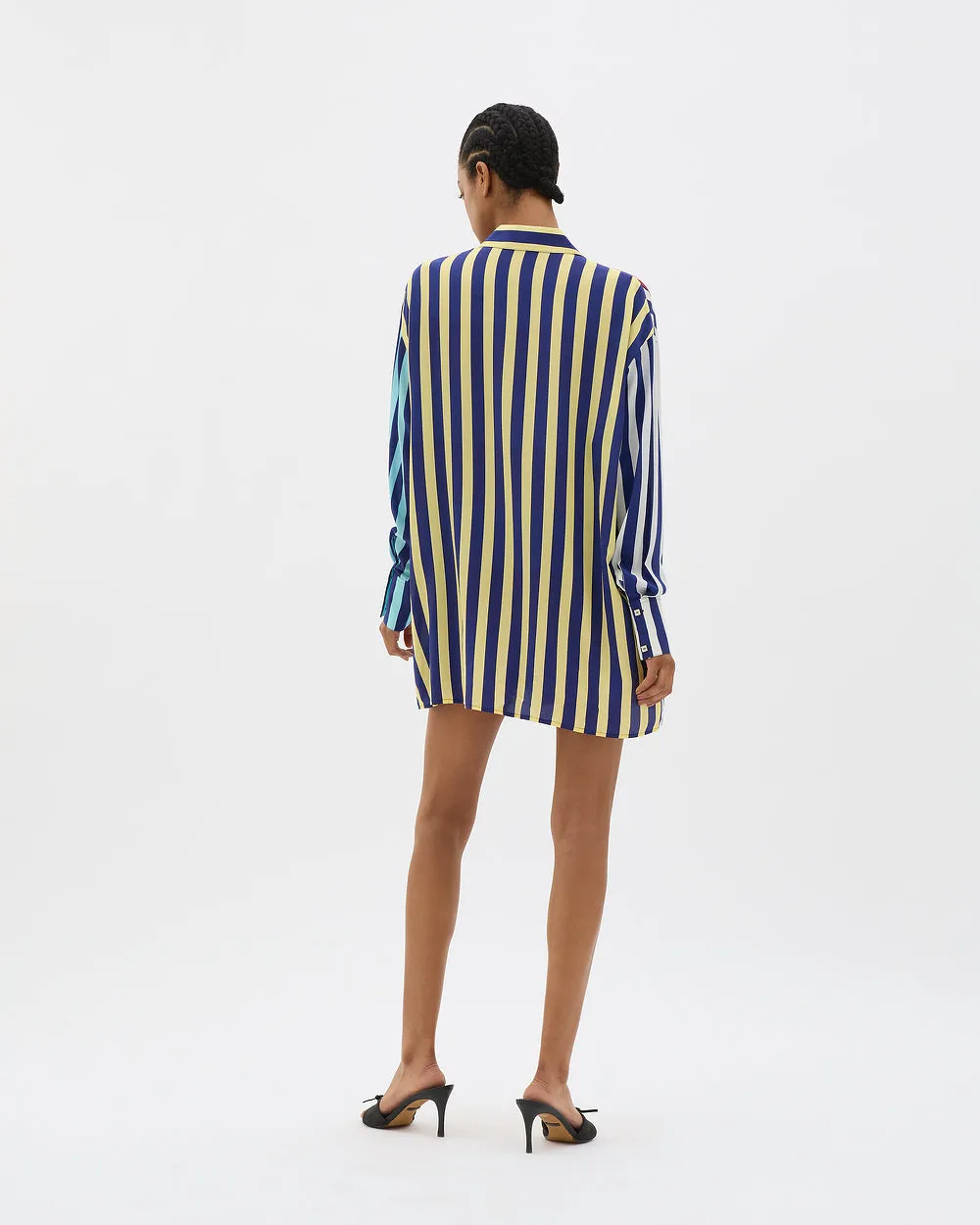 Muma World Striped Oversized Shirt in Stripe