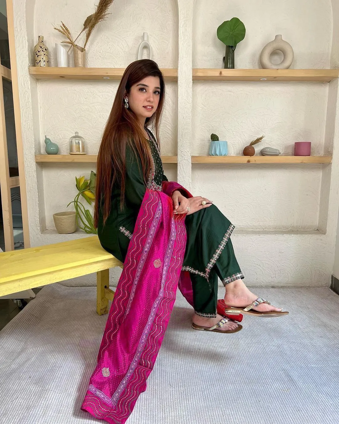 Rayon Fabric With Beautiful Embroidery Work Plazo Suit
