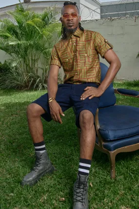 Short Sleeve Button Up - Garden Gate