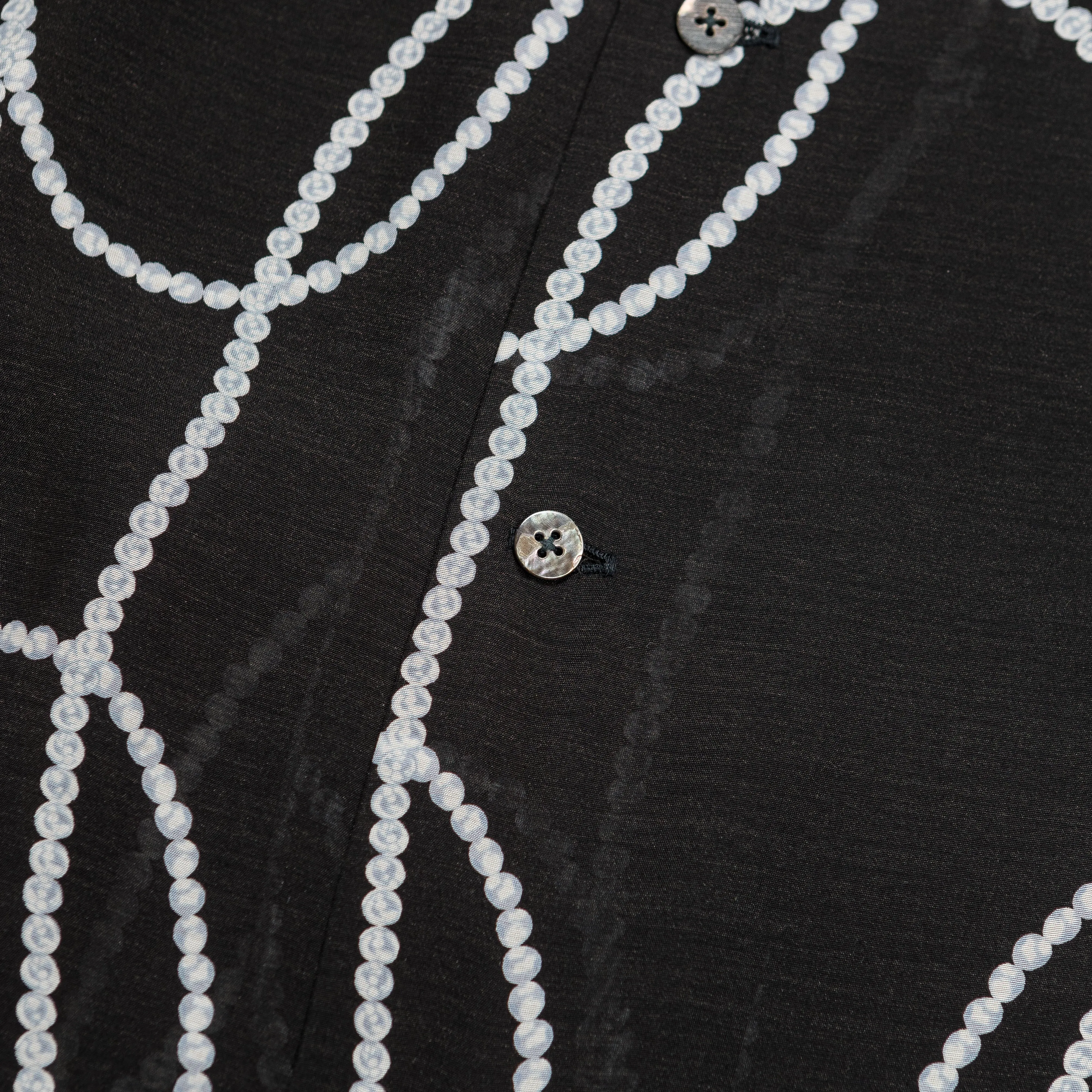 Silk Rayon PEARL-KATABIRA Aloha - Black