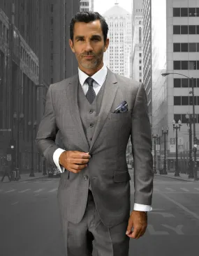 STAN GREY BIG & TALL 3 PC SUIT