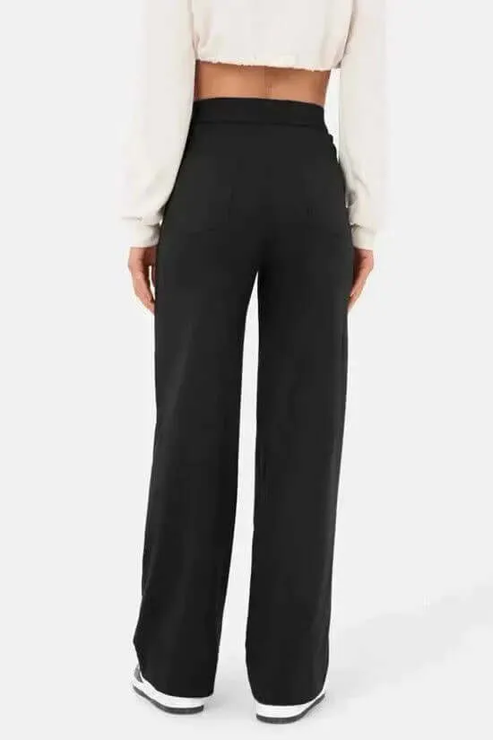 Women's High-Waisted Elastic Casual Pants