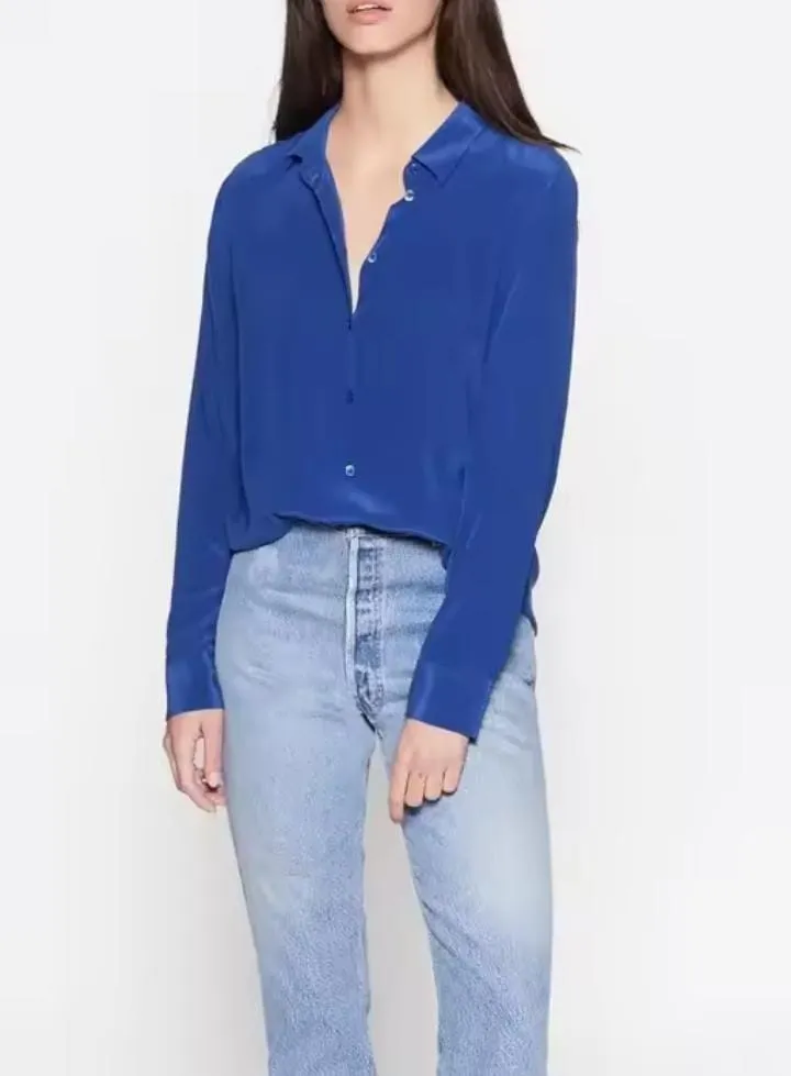 Women's Silk Long Sleeve Shirt   S4924236